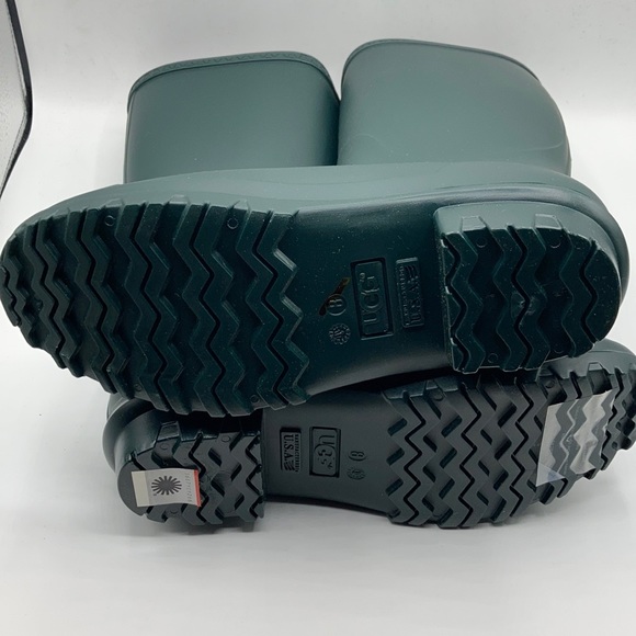 UGG Shelby Olive Green Matter Rubber Rain Boots - Picture 4 of 7